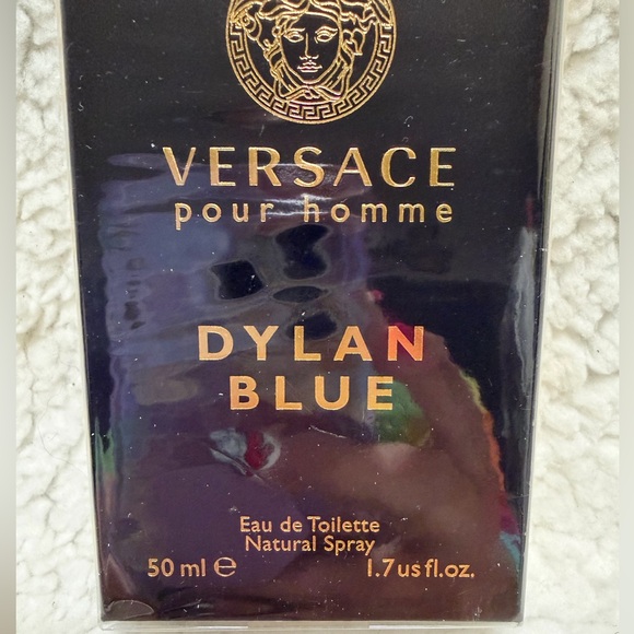 NEW Versace Dylan Blue Pour Homme EDT, 50ml 1.7 us fl.oz. New Sealed Package - Picture 2 of 5